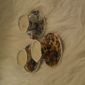 MINIATURE TEA CUP CANDLES SET OF THREE